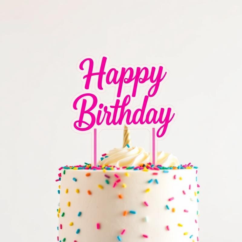 Acrylic Cake Topper
